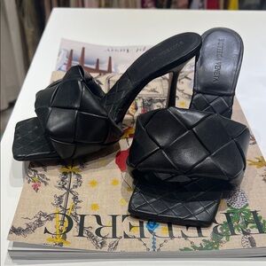 Bottega Veneta Black Quilted Heels